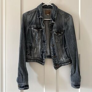 American Eagle Cropped Jean Jacket XS